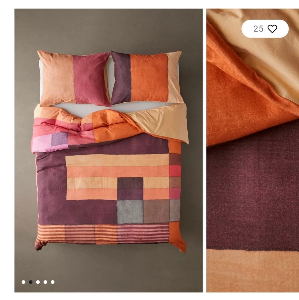 Urban Outfitters Multicolor Patchwork Duvet Cover